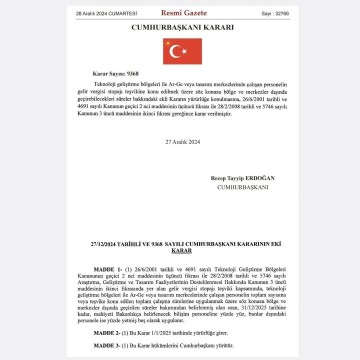 Cumhurbaşkanı Kararı ile