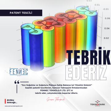 Samsun Teknopark firmalarımızdan yeni bir patent tescili daha!